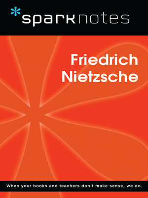 cover image of Friederich Nietzsche (SparkNotes Philosophy Guide)
